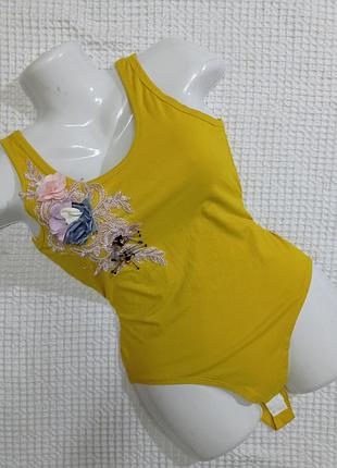 Боді/майка з квітковим принтом italy