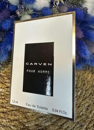 Оригінал пробник парфум carven pour homme туалетна вода оригинал парфюм духи туалетная вода1 фото