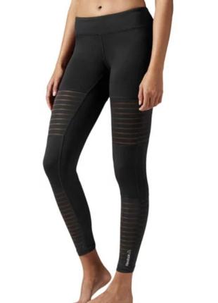 Женские лосины леггинсы тайтсы reebok d mesh tight