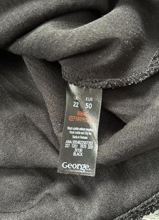 Длинная блестящая туника, черная туника