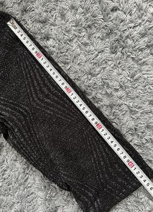 Длинная блестящая туника, черная туника