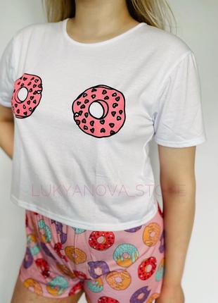 Пижама с пончиками3 фото