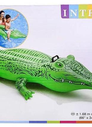 Надувний крокодильчик intex (58546)