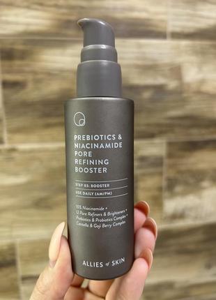 Allies of skin сыворотка бустер с 10% ниацинамидом и пробиотиками prebiotics and...