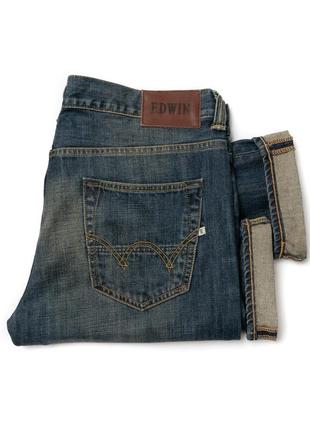 Edwin ed-80 slim tapered blue denim jeans1 фото