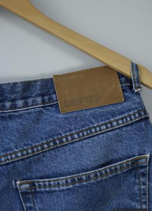 🌪️ drifter vintage 🌪️ 100% бавовна cotton джинси чоловічі сині скейт skate carhartt dickies  levis з потертостями distressed 36 xl оверсайз7 фото