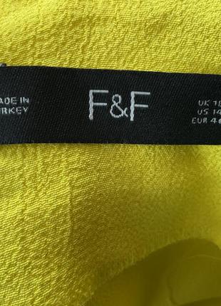 Желтая блузка/ 44/brend f&amp; f4 фото