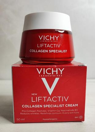 Антивозрастной крем для коррекции видимых признаков старения кожи лица
vichy liftactiv collagen specialist2 фото