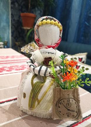 Кукла мотанка, травничка,-15/16 см