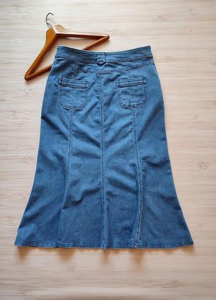 Трендова спідниця. джинсова юбка. стильна спідниця. 16 розмір. xl - xxl.3 фото
