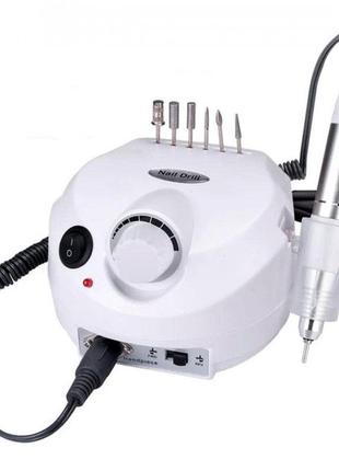Фрезер для манікюру та педикюру drill pro nail drill, 30000 об/хв. колір: білий