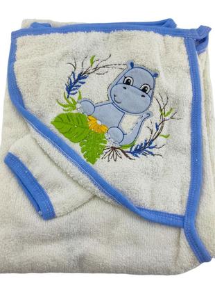 Детское полотенце конверт турция для новорожденного подарок белое (хдн101)
