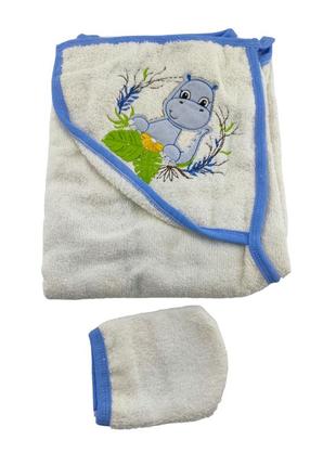 Детское полотенце конверт турция для новорожденного подарок белое (хдн101)3 фото