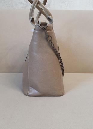 Стильная женская сумка с декоративной ручкой "цепочкой" , в стиле hermes6 фото