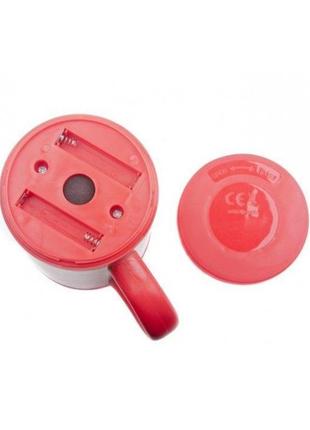 Кружка с саморазмешиванием + крышка + долго держит температуру self mug 400мл красная4 фото