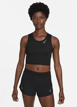 Жіночий укорочений топ для бігу nike dri-fit race dd5921-010