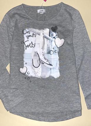 Нарядный реглан с принтом, с камушками. 1/ бренд: ovs/0размер: 122