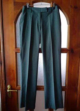 Базовые классические черные в мелкую полоску брюки размер eu 38