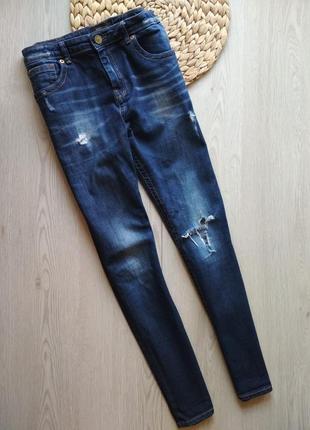 Супер стильные джинсы рванки мом river island m1 фото