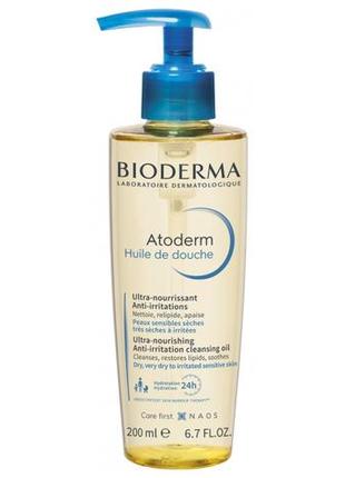 Биодерма атодерм масло для душа bioderma atoderm huile de douche 200 мл