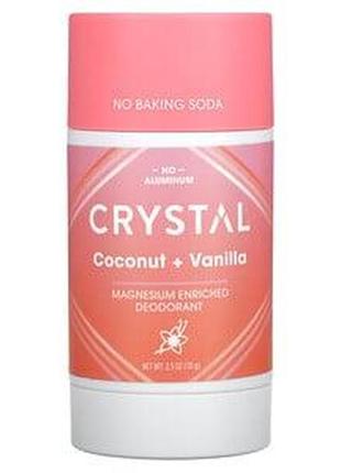 Crystal body deodorant, обогащенный магнием дезодорант, кокос и ваниль, 70 г (2,5 унции)
