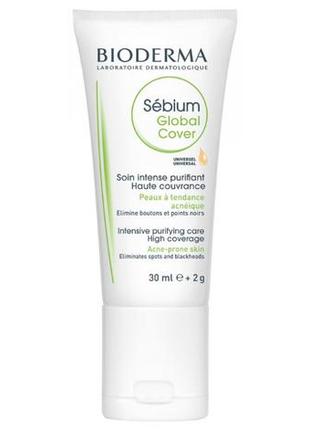 Тонирующий крем bioderma sebium global cover cream bioderma sébium global cover soin...