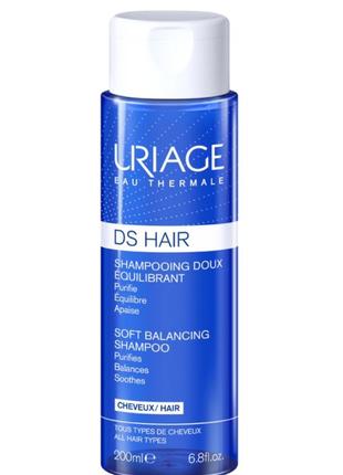 Шампунь для волос урьяж ds шампунь мягкий балансирующий uriage ds hair shampooing doux équilibrant