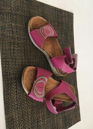 Кожаные босоножки для девочки розовые inblu3 фото