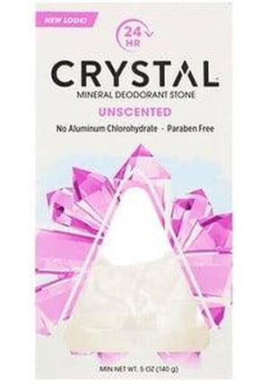 Crystal body deodorant, мінеральний дезодорант, без запаху, deodorant stone, 140 грамів