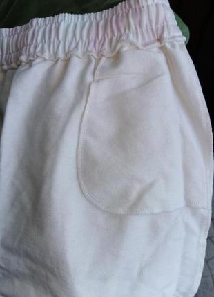 Трикотажная юбка с карманами в принт пятна миди карандаш прямая коттон хлопок primark на резинке8 фото