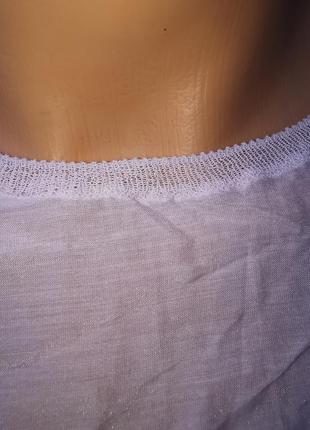 Шовкова комбінована футболка блуза напівпрозора сітка stile benetton шовк віскоза3 фото