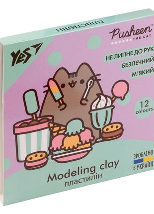 Пластилін yes, 12 кол., 240г pusheen