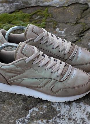 Кросівки reebok classic leather pearlized оригінал нат шкіра1 фото