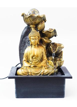 Фонтан кімнатний на стіл із підсвіткою фен шуй (h-35 см). водоспад інтер'єрний