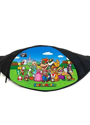 Поясная сумка бананка супер марио super mario (gbsm010) gear bag черная