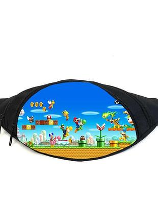 Поясная сумка бананка супер марио super mario (gbsm07) gear bag черная