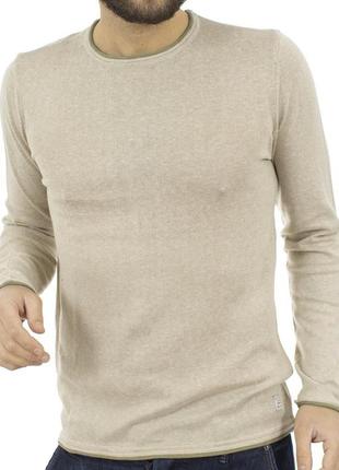 Пуловер джемпер бежевий чоловічий blend