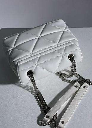 Сумка в стиле prada nappa spectrum white6 фото