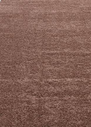 Килимова доріжка з довгим ворсом royal peru pu05a l.brown 1.00 м світло коричневий2 фото