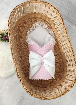 Красивый элегантный конверт для младенцев