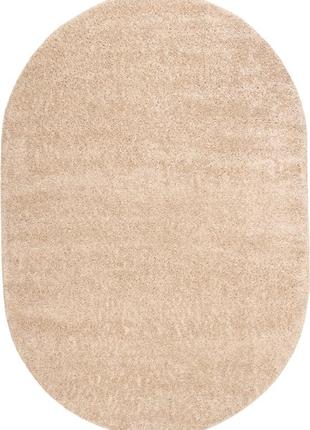 Ковер с длинным ворсом royal peru class px02a beige 1.60x2.30 м овальный бежевый