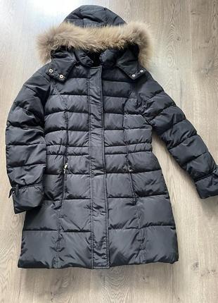 Куртка зимова чорна р із довжина 80 рукав 60 ог 90