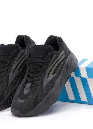 Adidas yeezy boost 700 v2 black, кросівки чоловічі адідас ізі 700 чорні кроссовки мужские адидас изи чёрные