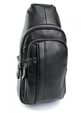 Чоловіча шкіряна сумка бананка