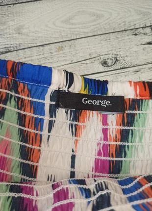 Легкое платье макси длинный сарафан с открытыми плечами george4 фото