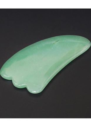 Масажер гуа ша "лапа" зелений авантюрин