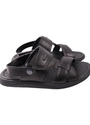 Сандалі чоловічі brionis чорні натуральна шкіра, 40