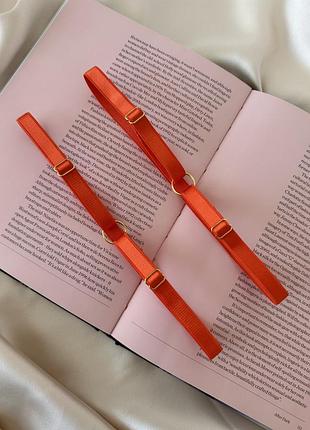 Гартеры на ноги оранжевые