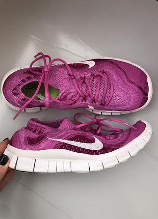 Кросівки nike free 5.0 flyknit рожеві 38-39 рр.