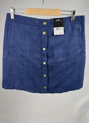 Замшева спідниця f&f